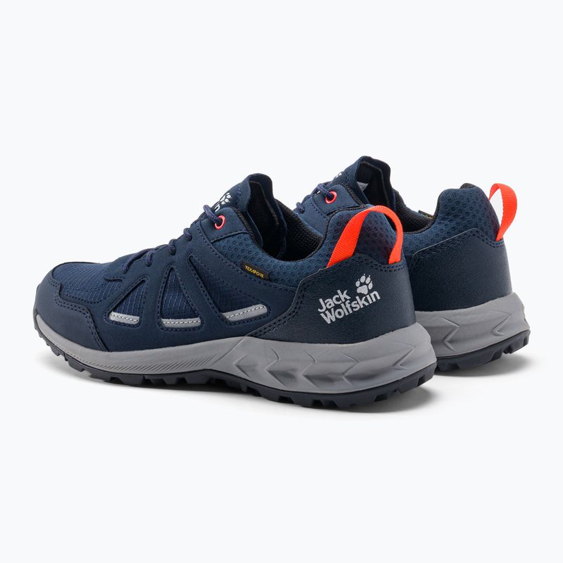 Buty trekkingowe męskie Jack Wolfskin Woodland 2 Texapore Low dark blue/red 3