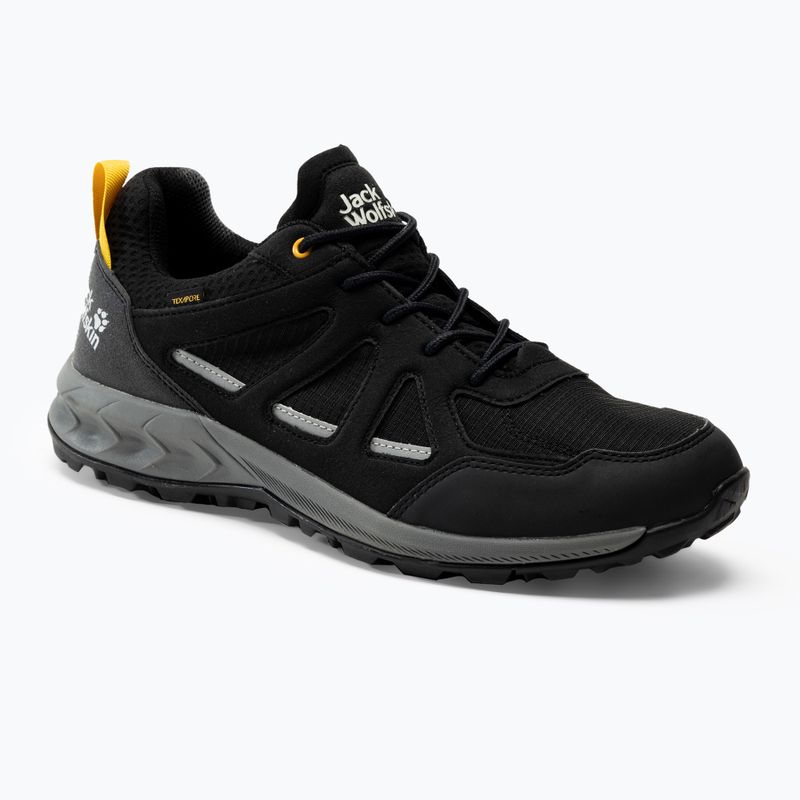 Buty trekkingowe męskie Jack Wolfskin Woodland 2 Texapore Low black/burly yellow xt