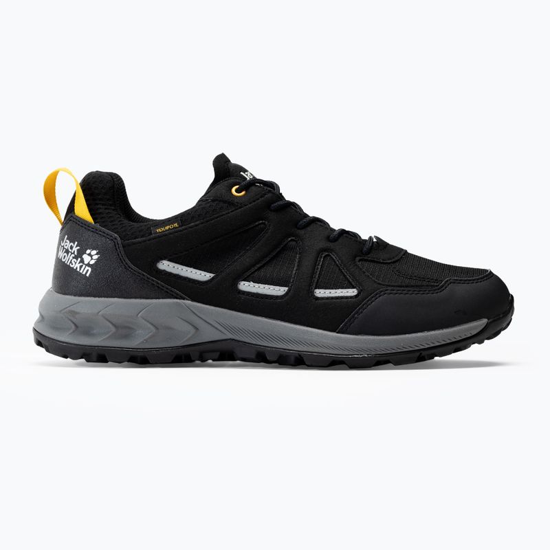 Buty trekkingowe męskie Jack Wolfskin Woodland 2 Texapore Low black/burly yellow xt 2