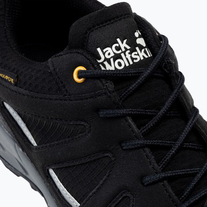 Buty trekkingowe męskie Jack Wolfskin Woodland 2 Texapore Low black/burly yellow xt 7