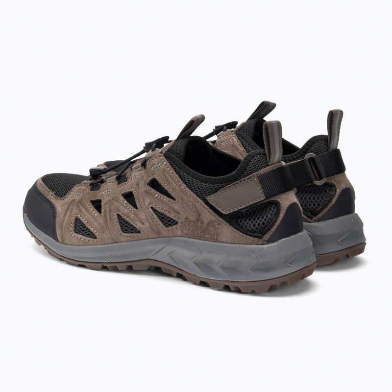 Buty trekkingowe męskie Jack Wolfskin Woodland 2 Hybrid Low brown/phantom 3