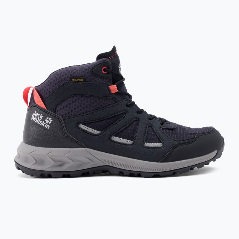 Buty trekkingowe damskie Jack Wolfskin Woodland 2 Texapore dark blue/pink 2
