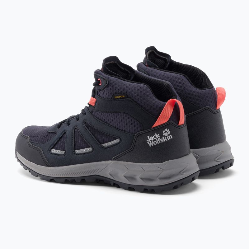 Buty trekkingowe damskie Jack Wolfskin Woodland 2 Texapore dark blue/pink 3