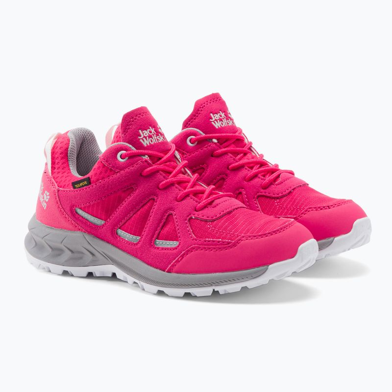 Buty trekkingowe damskie Jack Wolfskin Woodland 2 Texapore red/light grey 5
