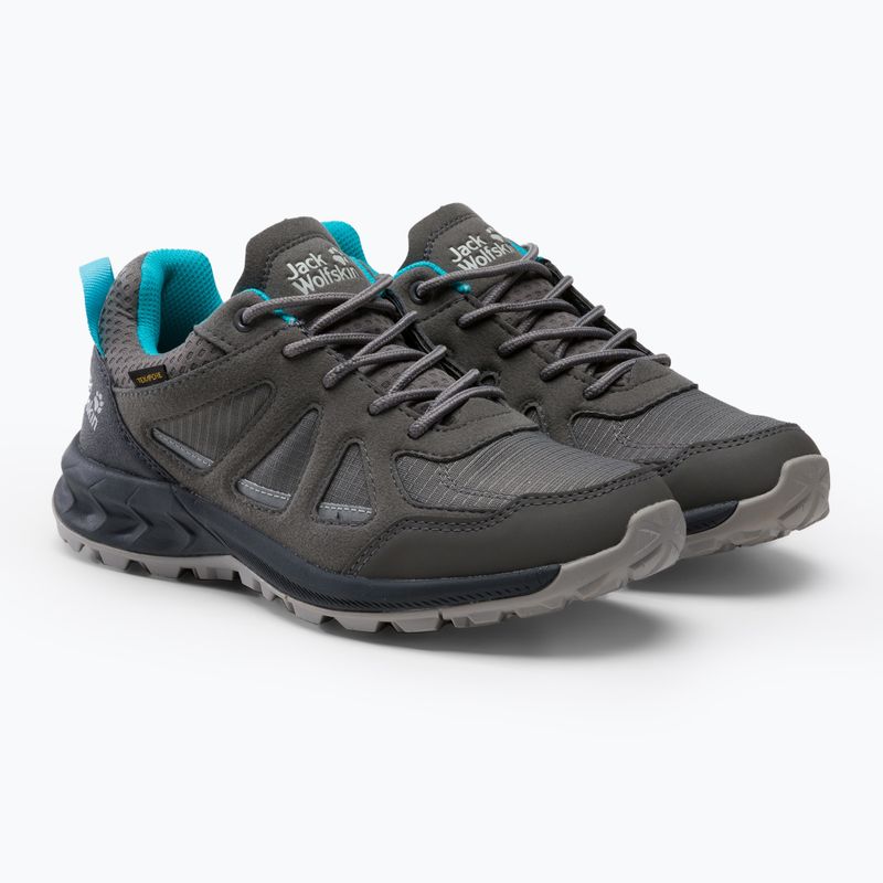 Buty trekkingowe damskie Jack Wolfskin Woodland 2 Texapore grey/light blue 4