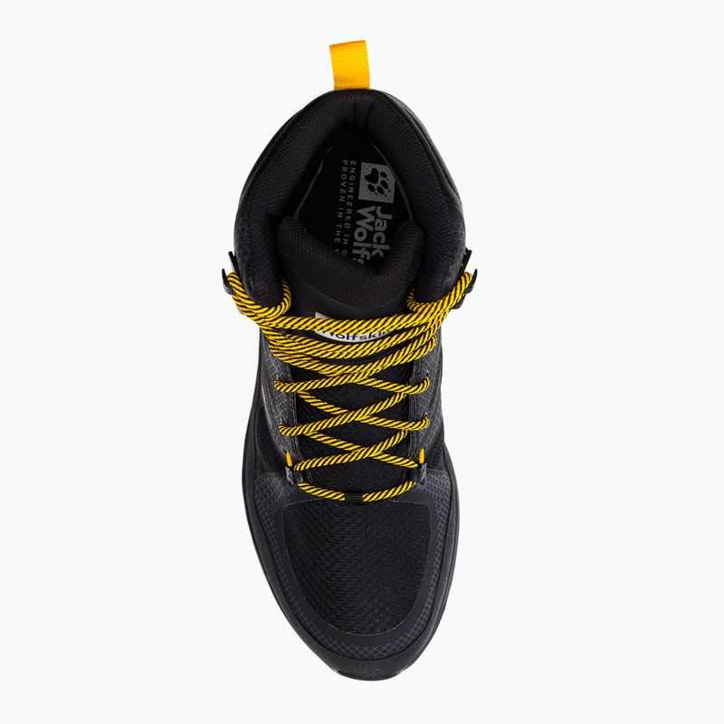 Buty trekkingowe męskie Jack Wolfskin Force Striker Texapore Mid black/burly yellow xt 6