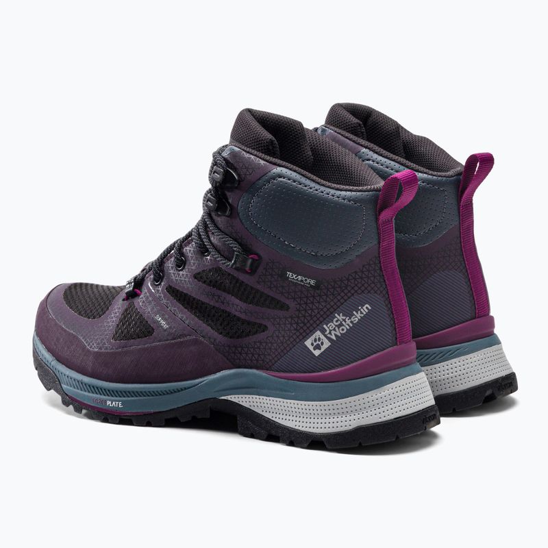 Buty trekkingowe damskie Jack Wolfskin Force Striker Texapore Mid purple/grey 3