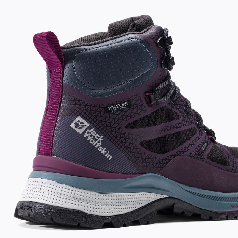 Buty trekkingowe damskie Jack Wolfskin Force Striker Texapore Mid purple/grey 8