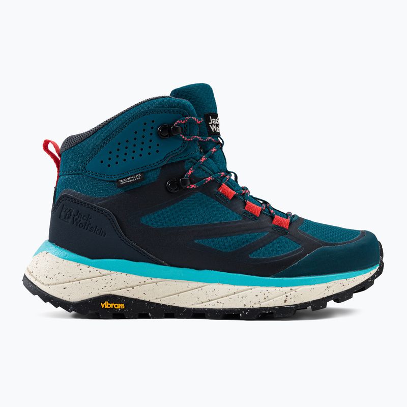 Buty trekkingowe damskie Jack Wolfskin Terraventure Texapore Mid blue/coral 2