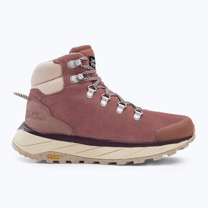 Buty turystyczne damskie Jack Wolfskin Terraventure Urban Mid rose/white 2