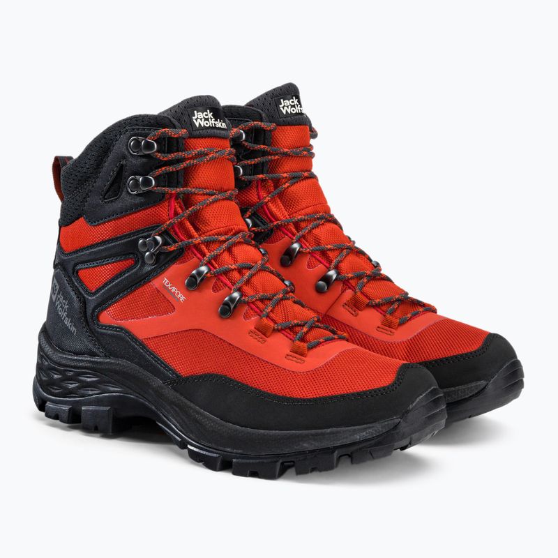 Buty trekkingowe męskie Jack Wolfskin Rebellion Guide Texapore Mid orange/phantom 5