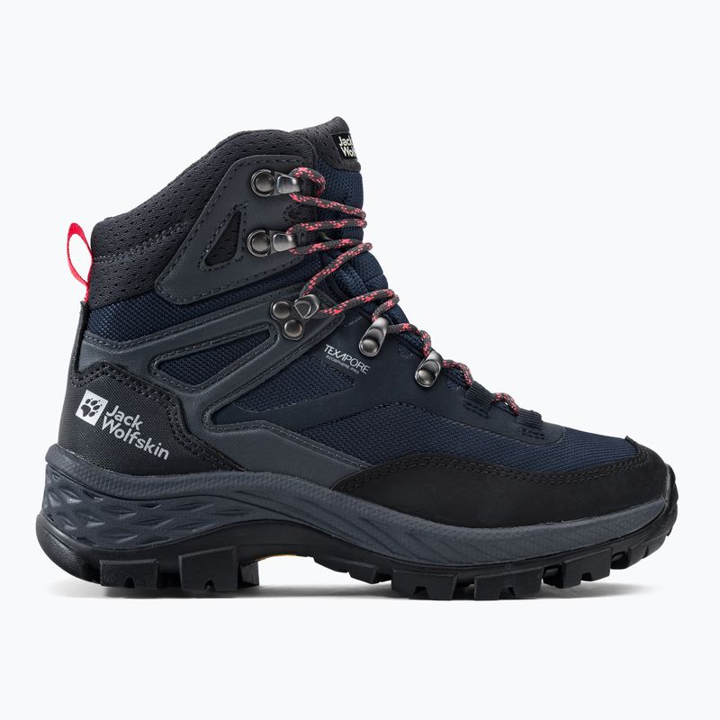Buty trekkingowe damskie Jack Wolfskin Rebellion Guide Texapore Mid blue/coral 2