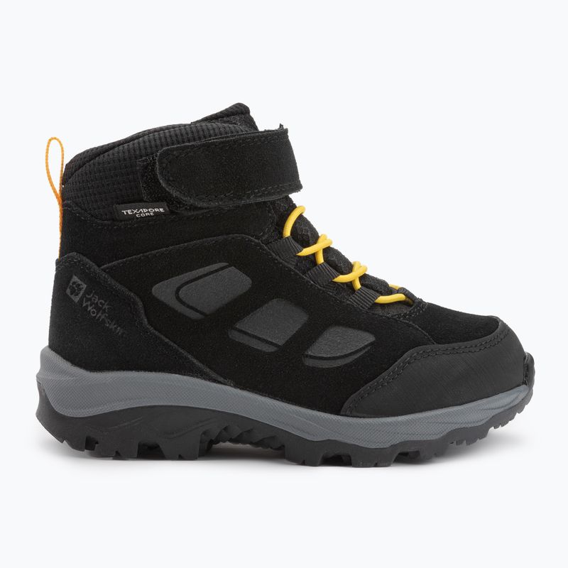Buty trekkingowe dziecięce Jack Wolfskin Vojo Lt Texapore Mid black/burly yellow xt 2