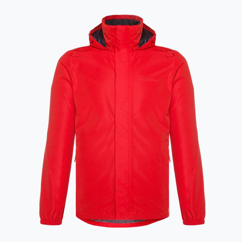 Kurtka przeciwdeszczowa męska Jack Wolfskin Stormy Point 2L adrenaline red 4