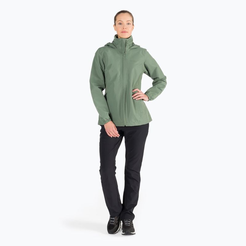 Kurtka przeciwdeszczowa damska Jack Wolfskin Stormy Point 2L hedge green 2