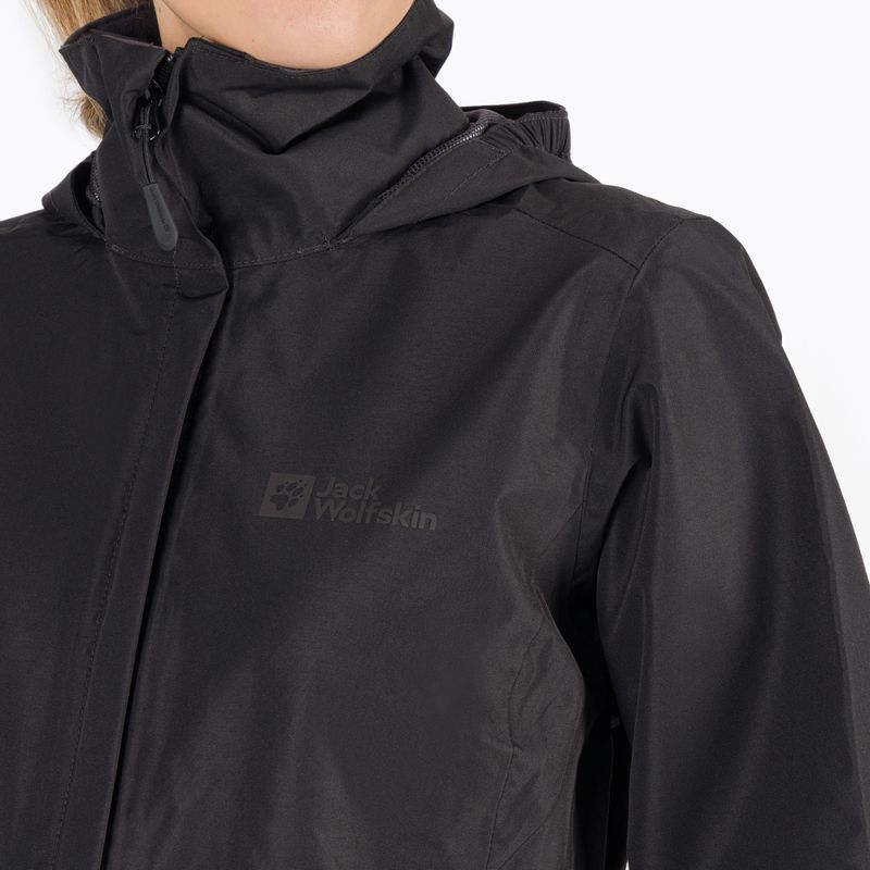 Kurtka przeciwdeszczowa damska Jack Wolfskin Stormy Point 2L black 5