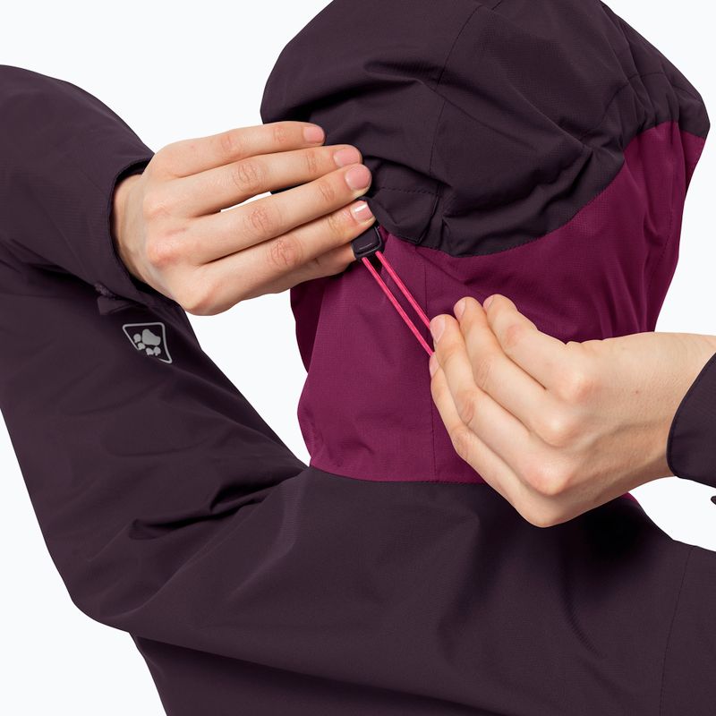 Kurtka przeciwdeszczowa damska Jack Wolfskin Eagle Peak wild berry 6