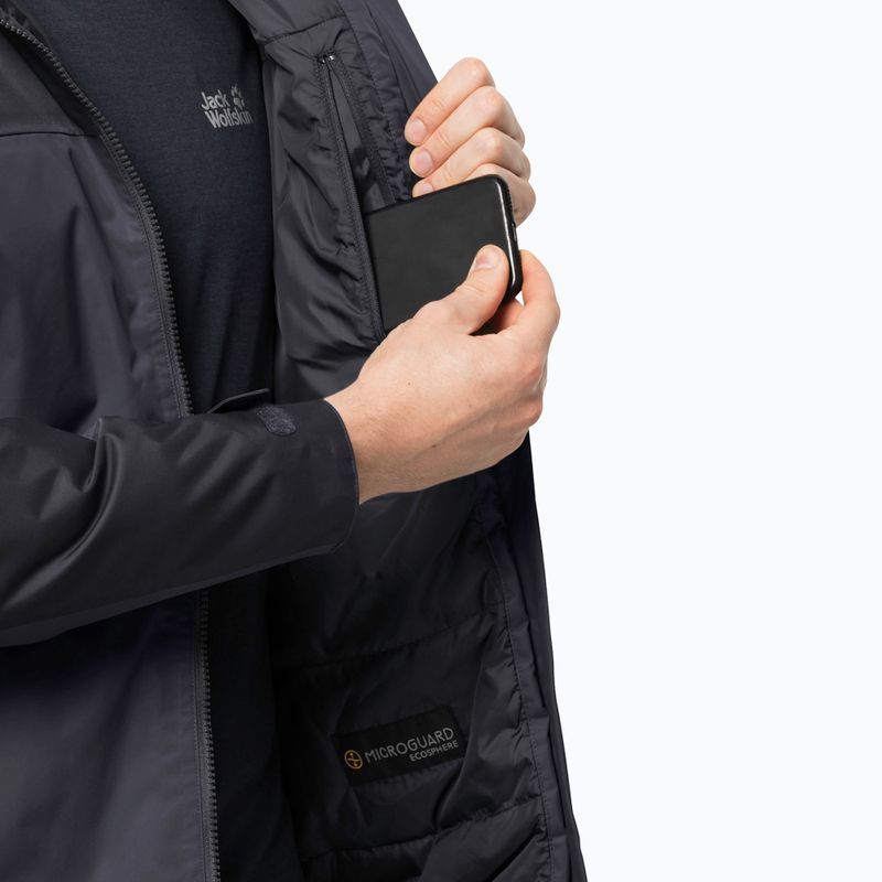 Kurtka zimowa męska Jack Wolfskin Jasper Ins ebony 4