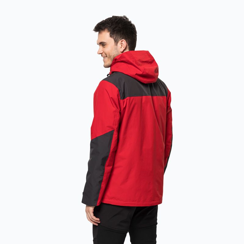 Kurtka 3w1 męska Jack Wolfskin Jasper adrenaline red 2