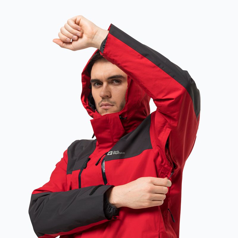 Kurtka 3w1 męska Jack Wolfskin Jasper adrenaline red 7