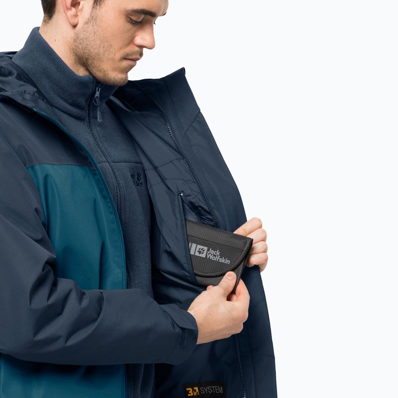 Kurtka 3w1 męska Jack Wolfskin Taubenberg blue coral 7