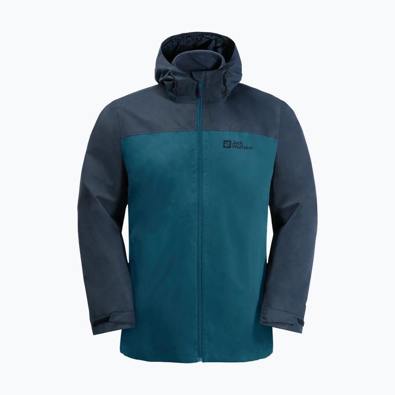 Kurtka 3w1 męska Jack Wolfskin Taubenberg blue coral 9