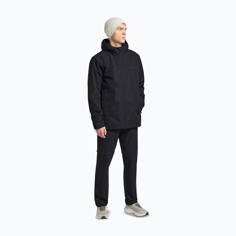 Kurtka 3w1 męska Jack Wolfskin Taubenberg 3In1 black 2