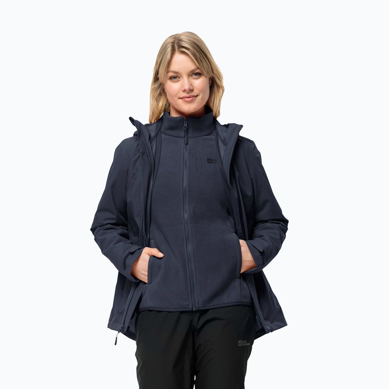 Kurtka 3w1 damska Jack Wolfskin Moonrise 3In1 night blue 3