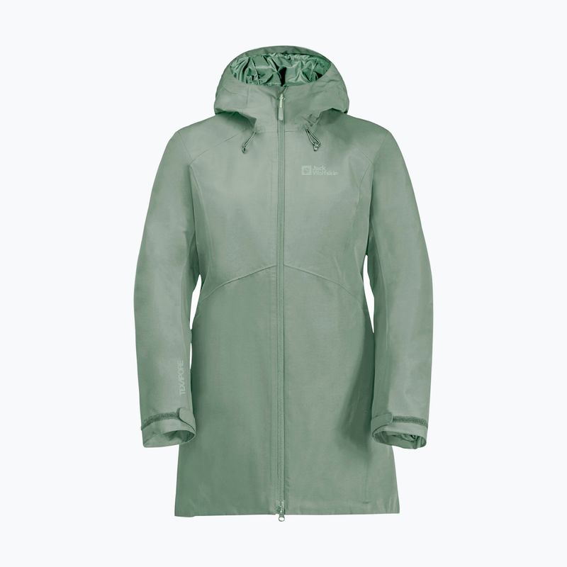 Kurtka zimowa damska Jack Wolfskin Heidelstein Ins hedge green 9