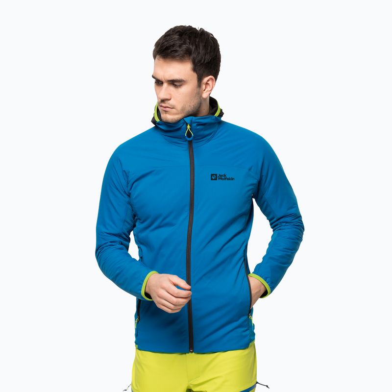 Kurtka męska Jack Wolfskin Alpspitze Ins Hoody blue pacific