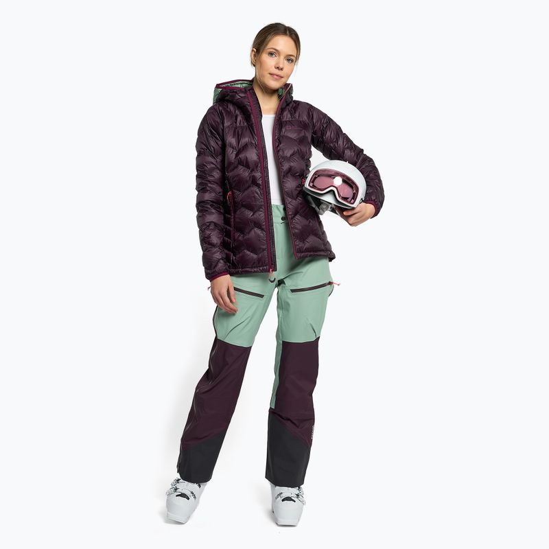 Kurtka puchowa damska Jack Wolfskin Alpspitze Down Hoody grapevine 2