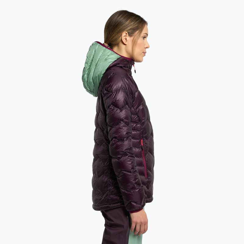 Kurtka puchowa damska Jack Wolfskin Alpspitze Down Hoody grapevine 3