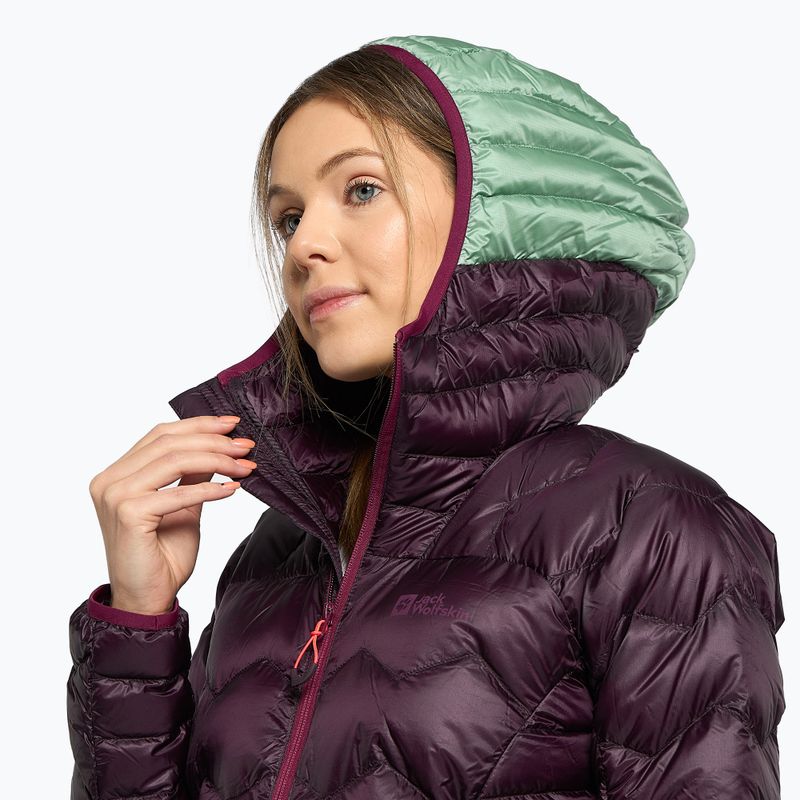 Kurtka puchowa damska Jack Wolfskin Alpspitze Down Hoody grapevine 5