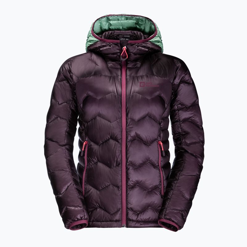 Kurtka puchowa damska Jack Wolfskin Alpspitze Down Hoody grapevine 9