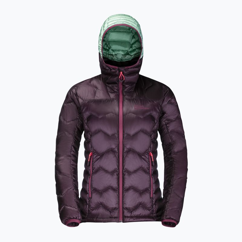 Kurtka puchowa damska Jack Wolfskin Alpspitze Down Hoody grapevine 10