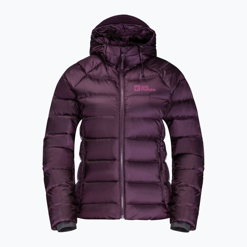 Kurtka puchowa damska Jack Wolfskin Nebelhorn Down Hoody grapevine 10