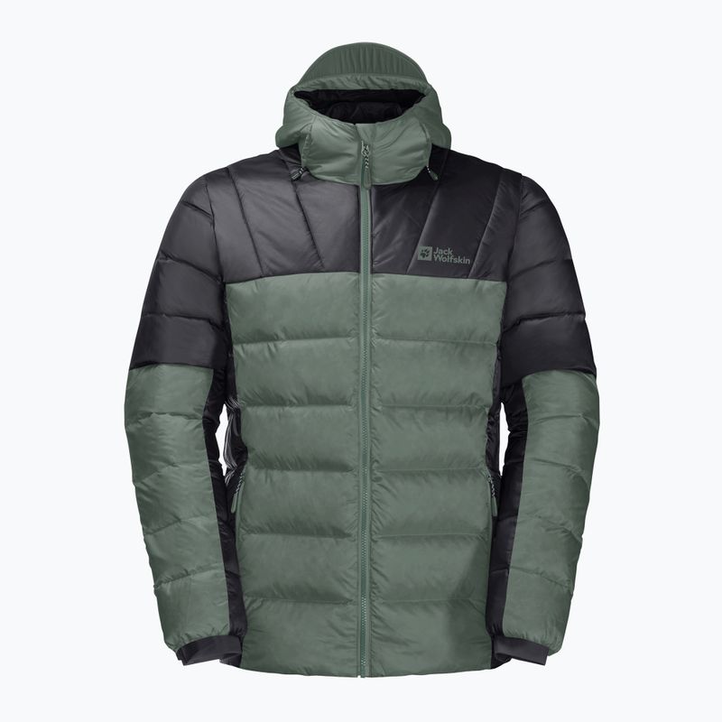 Kurtka puchowa męska Jack Wolfskin Nebelhorn Down Hoody hedge green 6