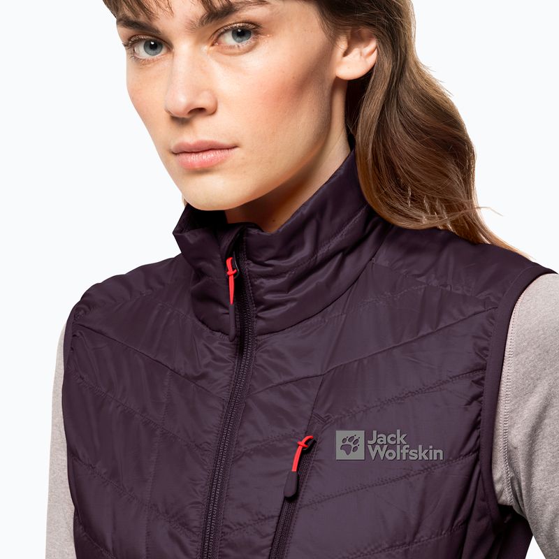 Bezrękawnik trekkingowy damski Jack Wolfskin Routeburn Pro Ins grapevine 4