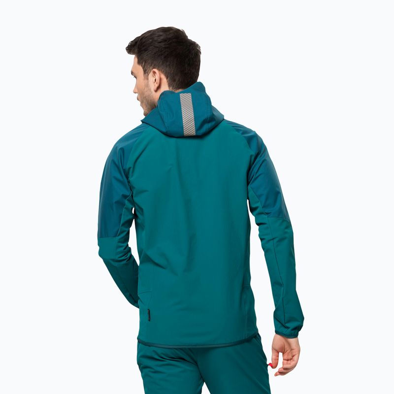 Kurtka softshell męska Jack Wolfskin Alpspitze Hoody blue coral 2