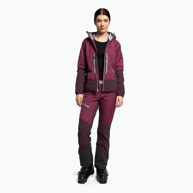 Kurtka softshell damska Jack Wolfskin Alpspitze Hoody wild berry 2