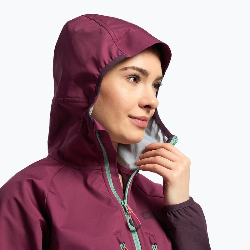 Kurtka softshell damska Jack Wolfskin Alpspitze Hoody wild berry 5