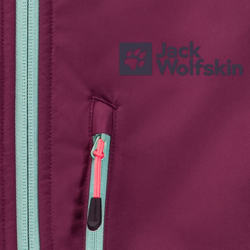Kurtka softshell damska Jack Wolfskin Alpspitze Hoody wild berry 11
