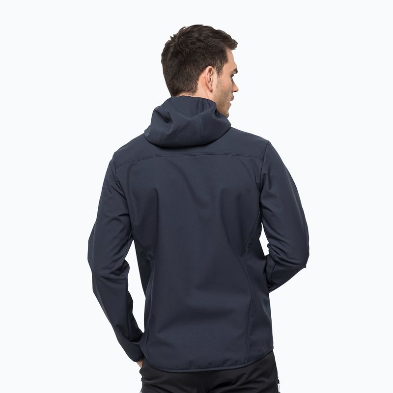 Kurtka softshell męska Jack Wolfskin Bornberg Hoody night blue 2