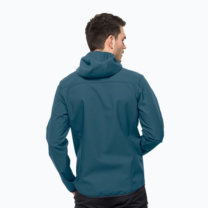 Kurtka softshell męska Jack Wolfskin Bornberg Hoody blue coral 2