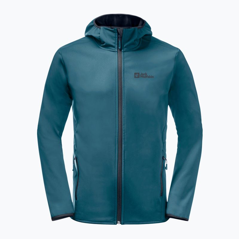 Kurtka softshell męska Jack Wolfskin Bornberg Hoody blue coral 5