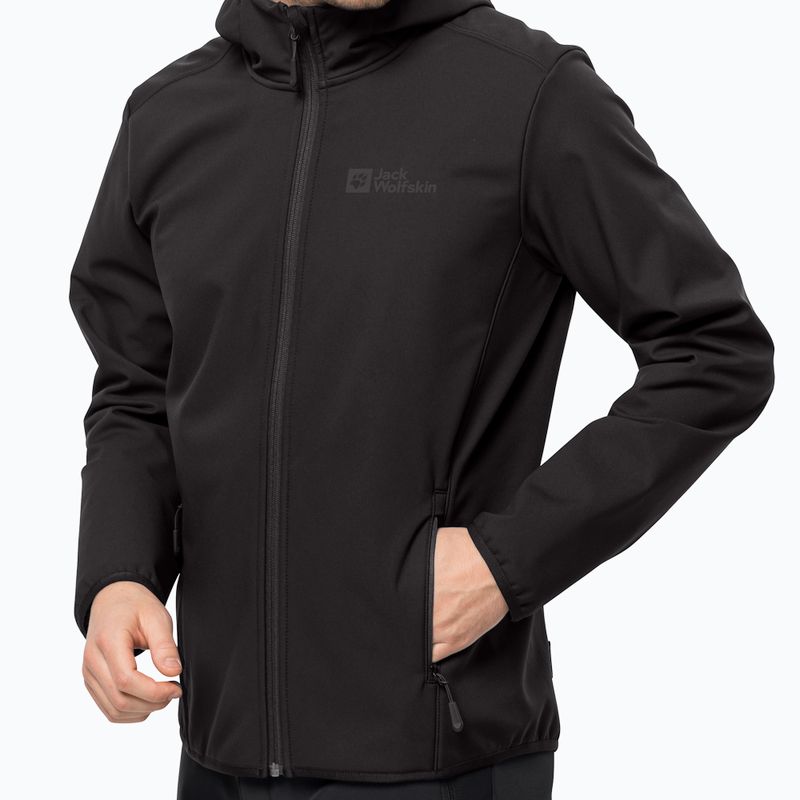 Kurtka softshell męska Jack Wolfskin Bornberg Hoody black 4