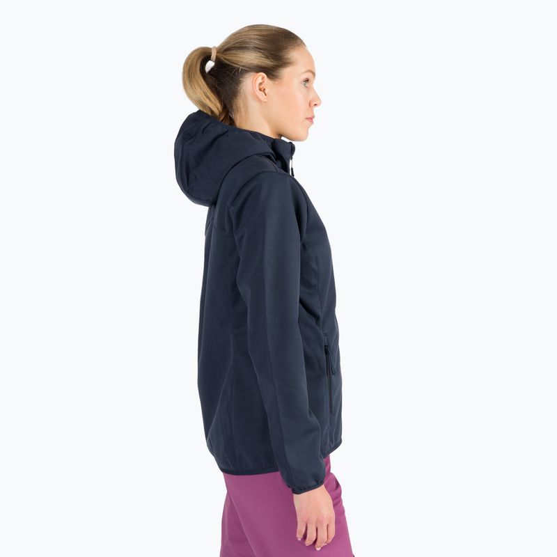 Kurtka softshell damska Jack Wolfskin Windhain Hoody night blue 3