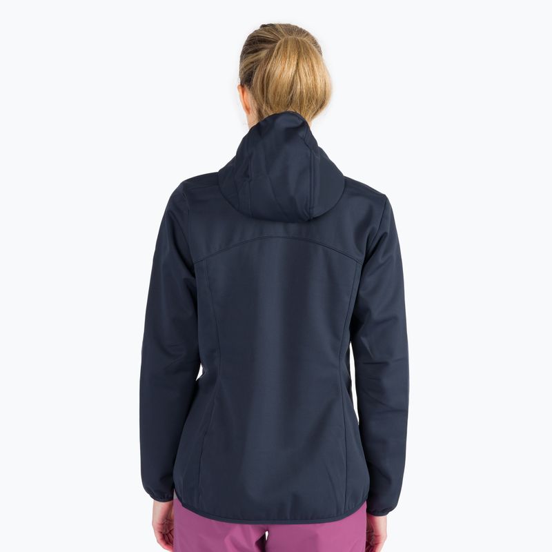 Kurtka softshell damska Jack Wolfskin Windhain Hoody night blue 4