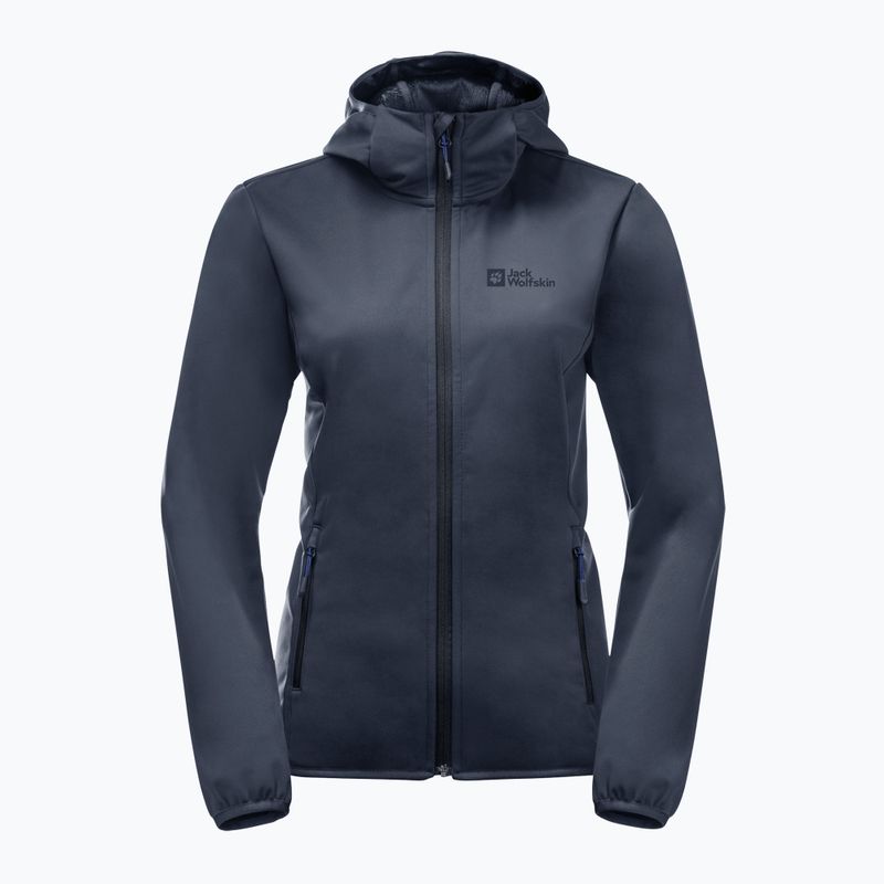 Kurtka softshell damska Jack Wolfskin Windhain Hoody night blue 9