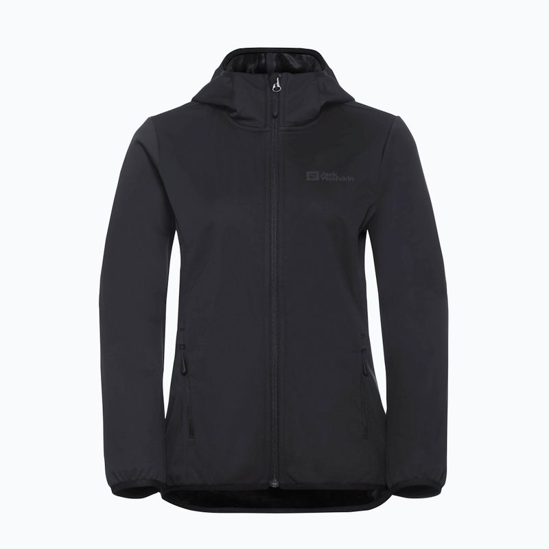 Kurtka softshell damska Jack Wolfskin Windhain Hoody black 8